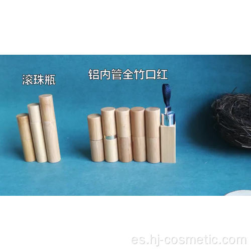 Venta al por mayor barato Nuevo diseño 5g lujo delicado ambiental tubo de lápiz labial de bambú